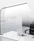 USB LED Desk Lamp With Clamp 8 To 12W Adjustable Brightness Eye Friendly Totally Glare Free Gooseneck 360 Degree Swivel Nail Desk Light With Adapter Silver on office desk