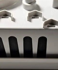 Heavy Duty Weatherproof Multi Purpose Enclosure 9x9x4 Inch With Cable Retention Slots Flexible Mounting Bosses close-up view