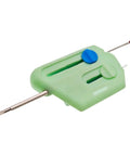 Easy Peasy Needle Threader For All Sewers Third Generation Safety Tech Compact Tool That Speeds Up Home Sewing And Prevents Needle Injuries While Threading, green plastic handheld threader