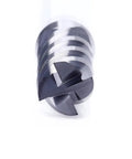 Heavy Duty Solid Carbide End Mill And Wood Router Bit TiAlN Coated Four Flute 1 To 20 Millimeter Milling Cutter For Steel T Slot Shank Type close-up front view