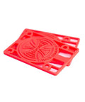 Skateboard Riser Pads 1/8 Inch Hard Red Pair - Prevent Vibration, Wheel Bite, and Loose Hardware, durable red risers