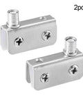 Heavy Duty Stainless Steel Glass Door Hinge With Adjustable Clamp Pivot For Shower Cabinet And Display Case Hardware, set of 2