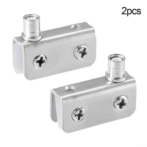 Heavy Duty Stainless Steel Glass Door Hinge With Adjustable Clamp Pivot For Shower Cabinet And Display Case Hardware, set of 2