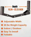Adjustable Kayak Garage Storage Hooks Wall Mount Set Of 2 Heavy Duty Hangers image showing dimensions and features