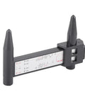 Precision Wheel Rim Bolt Pattern Gauge Adjustable Sliding Pcd Ruler Fits 4 5 6 8 Lug Wheels Heavy Duty measuring tool with metric scale.