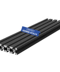 600mm 2020 Series V Slot Aluminum Extrusion Profile 20x20 Black Rail Kit Four Pieces for 2020 Corner Bracket Hardware