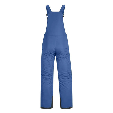 Back view of Women's Go To Snow Bibs Insulated Waterproof Overalls For Snowboarding And Skiing, Warm All Day With Adjustable Straps