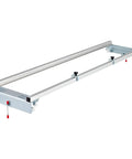 Knockout Router Sled For Dedicated Woodworkers 64 Inch Wide Slab Guide Jig with aluminum frame and heavy duty slam lock.