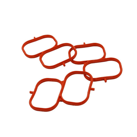 Premium 3 Piece Intake Plenum Gasket Set Fits Lexus Es350 Rx350 Rx450h Toyota Camry Rav4 Avalon Highlander Sienna Durable red rubber seals.