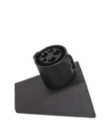 Superior Charging Adapter Storage Box For Tesla Cybertruck Cable Hanger Dock Rock Solid Center Console Organizer showing adapter holder for 2024-2025.