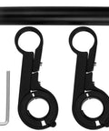 Components of 7.9 Inch Bike Handlebar Extender Aluminum Alloy Extension Mount for Accessories Dual Mount Design displayed