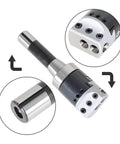 Nine Piece R8 Boring Head Set With Two Inch Heads And Morse Shank BT For Milling Heavy Duty Boring Bar Kit Includes One Half Inch Hole
