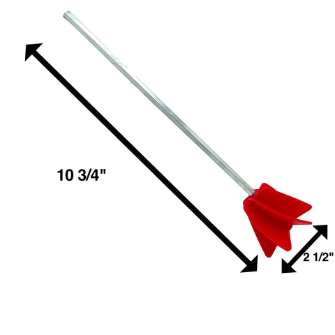 Paint Mixer Drill Attachment Helix Mixer For One Gallon Of Paint Epoxy Resin Silicone With Even Flow Stirrer Paddle Delivers Consistent Mix For All Three Eighths Inch And Larger Drills Pro Grade, measuring 10 3/4" by 2 1/2"