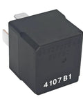 Pack of 2 12V DC 5-Pin Automotive Relay for Car and Truck - High-Performance OEM Direct Replacement for 04727370AA, 5081 B3, V4-1C-12V, Reliable Fuel Pump, Cooling Fan, and Electrical System Relay, black plastic relay with 4107 B1 marking