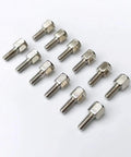 Set of 12 Premium Brass Male Female Hex Standoff Spacers For Motherboard Hardware and Circuit Board Mounting, solid copper alloy finish.