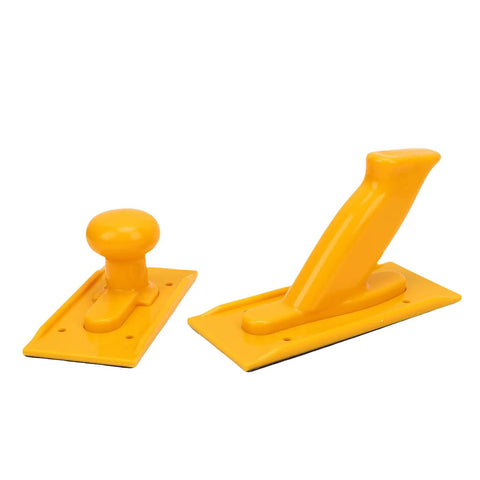 Rock Solid Two Piece Table Saw Push Stick And Router Push Block Kit Featuring Textured Abs Plastic And Ergonomic Non Slip Handles for woodworking tools.