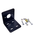 Beefy DC Motor Bracket And Steel Base For 750 755 795 7 Series Motors Electroplated Machine Base Support Frame For Fixed Installation And Vibration Free Mounting, black metal bracket with hardware