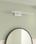 24 Inch Dimmable LED Vanity Light Over Mirror For Bathroom Chrome Finish Adjustable 180 Degree Rotatable Arm White Light High CRI For True Colors Modern Easy Install Fixtures