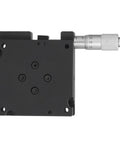 RF A60 Linear Stage Translation Platform With Manual Angle Square Micrometer top view, 60x60mm aluminum, for precision positioning