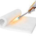Testing Beefed Up Ceramic Fiber Insulation Blanket 24 By 15.7 By 1 Inch Fireproof Up To 2600 Degrees Fahrenheit with flame