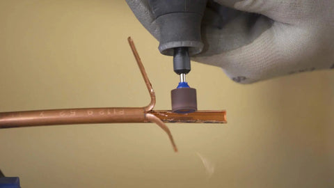 EZ SpeedClic Sanding Bands And Mandrel Set With Two 13 Mm Sanding Bands Grit 60 And 120 Plus One EZ SpeedClic Mandrel smoothing copper pipe