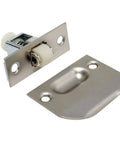 Adjustable Roller Catch for Furniture and Closet Doors, Cabinet Strike Plate and Screws Included, 3 Pack Satin Nickel Finish