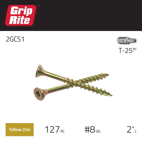 8 By 2 Inch Gold Finish Wood To Wood Cabinet Screw With Type 17 Drill Point Self Piloting For Cabinets Framing Shelving