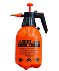 0.53 Gallon Handheld Pump Sprayer With Adjustable Copper Nozzle For Plants And Lawn Care with orange body and black handle.
