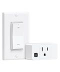 Remote Control Outlet With Decorator Rocker Wall Switch 200 Foot Range Wireless Light Switch For Lamps And Household Appliances