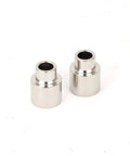 2Pc Bushing Set For Pen And Pencil Woodturning Project Kits Fits 3mm Mini Sketch Click Pencil Chrome PKSPCL3C And DuraClick EDC Click Ballpoint Kits Easy Install For DIY Pen Turning Projects, chrome metal pair