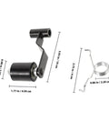 Ultimate Atv Chain Tensioner Adjuster With Anti-slip Roller For Bikes And Dirt Bikes Chain Guide Kit To Keep Your Ride Stable And Safe From Slipping, black metal, 10 cm