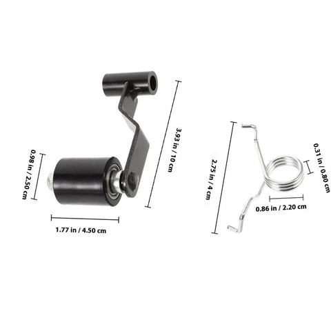 Ultimate Atv Chain Tensioner Adjuster With Anti-slip Roller For Bikes And Dirt Bikes Chain Guide Kit To Keep Your Ride Stable And Safe From Slipping, black metal, 10 cm