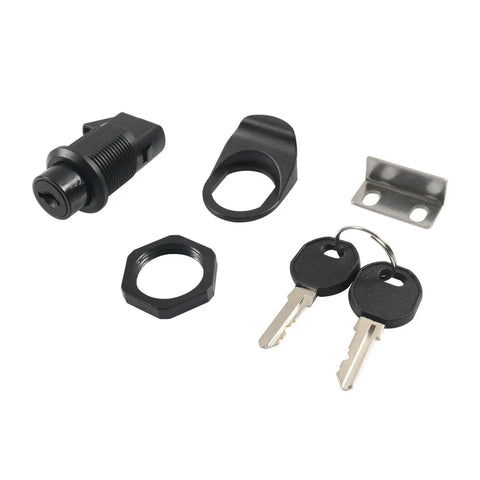 Rugged Nylon Push Button Latches For Truck Storage And Electrical Enclosures With Low Profile Locking Mechanism Built To Withstand Humidity