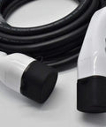 Type 2 To Type 2 Ev Charger Connector Plug And Play For Mode 3 Ac Charging Stations Featuring Top Shelf Nickel Plated Brass Contacts, close-up view.
