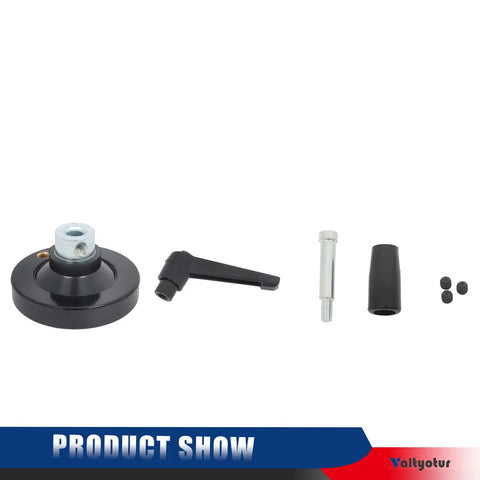 100mm Travel Double Optical Axis Manual Sliding Table With Rock Solid Linear Rail Guide And Ballscrew SFU1605 Handwheel Included For DIY CNC Router Machine And Milling Projects, parts view