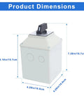 63 Amp Rotary Changeover Cam Switch With Exterior Master Box Built Tough For Industrial Use 3 Position 3 Phase 660 Volt Universal Wiring Selector Safe And Reliable For Electrical Panels, showing dimensions.