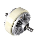 24V Dual Axis Magnetic Powder Clutch And Brake System for precision winding, showing metal construction and shaft detail