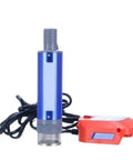 Cordless Fuel Transfer Pump 18V Delivers 40 To 60 L Min Flow Rate For Diesel Or Oil And Works With Any 18V Battery Platform Like Bl1830 And Bl1840 Models, blue aluminum pump with integrated power connector.