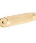 Pro Grade Brass Watch Winder Set For Precision Mainspring Winding, brass winder detail with textured grip, single piece focus.