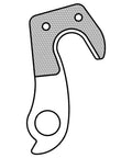 Illustration of Derailleur Hanger 167 Replacement For RE171A Dropout in 6061 aluminum, includes bolt holes, for bike models fit