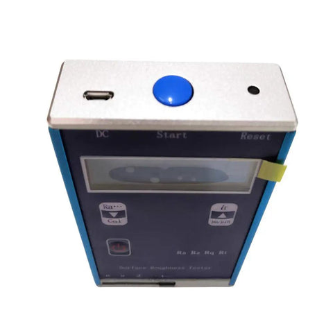 Top view of Digital Surface Roughness Tester With Ra Rz Rq Rt, Portable Profilometer For Metal And Nonmetal Surfaces.