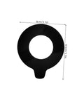 Heavy Duty Round Rubber Washers For Excavator Boom Bushing Replacement Heavy Duty Shock Pads, 95mm outer diameter, black rubber.