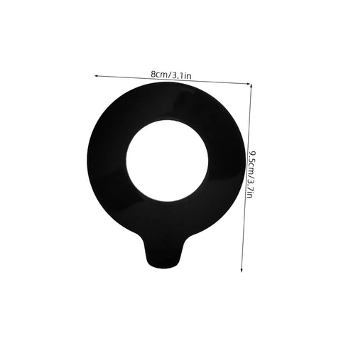 Heavy Duty Round Rubber Washers For Excavator Boom Bushing Replacement Heavy Duty Shock Pads, 95mm outer diameter, black rubber.