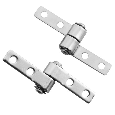 Heavy Duty 2 Pack Silver Metal Damper Hinge Set For 360 Degree Left Torque Pivot, 48x18x1.5mm, nickel plated, anti corrosion