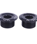 Two Pack M20 Crankset Arm Bolts Aluminum Alloy For Bike Crank Cover Screws Black Durable Lightweight Secure Attachment