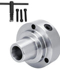 Heavy Duty 5C Collet Chuck For Lathe Machines With 0.0006 TIR Precision Accuracy And Durable Machined Construction, showing steel body and accessories.