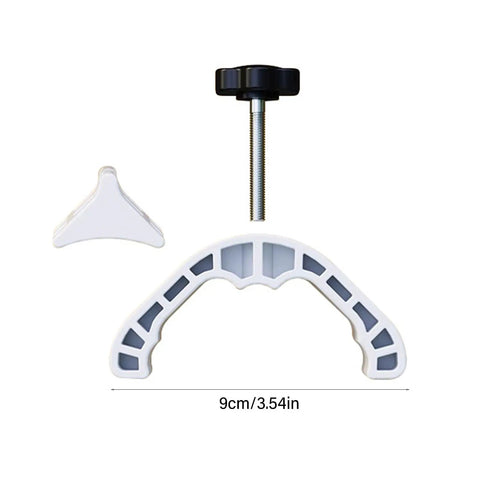 Babyproof Crib Corner Lock Kit For Sturdy Side Rails And Infant Bed Barrier Clasp Easy Install Childproof Hardware shown in parts.