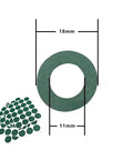 Bulk 100 Pcs 18650 Battery PVC Heat Shrink Tubing 30mm Wide 72mm Long 0.08mm Thick Plus 100 Pcs 18650 Li Battery Insulation Gasket Adhesive Ring