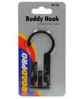 Black Microphone Hanger Clip For CB And Ham Radios, Quick Install Rear Button Mic Hook in retail packaging