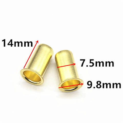 Heavy Duty Brass Sleeve Inserts 16-4mm For Nylon Tube With Oil Compression Fittings Set Of 50 Pieces Perfect For Plumbing Jobs And Pipe Extentions, 14mm brass sleeves